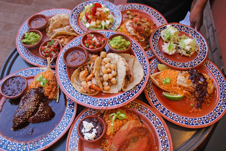 Gluten-free Mexican dishes at Los Tres Gallos
